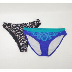 Set 2 VM Swim & Sioro Bikini Bottom XL Blue-Black Swimwear‎ Resort Beach Bundle